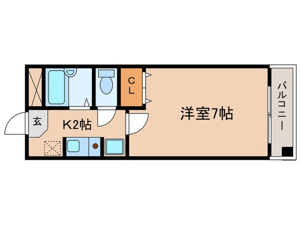 グラフィーネ草津野路の物件間取画像